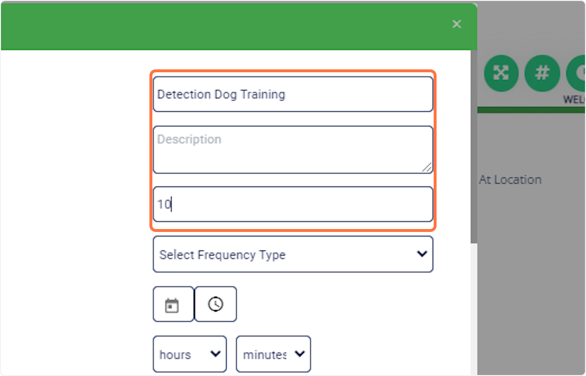 Enter Details: Input the session name, description, and number of classes.