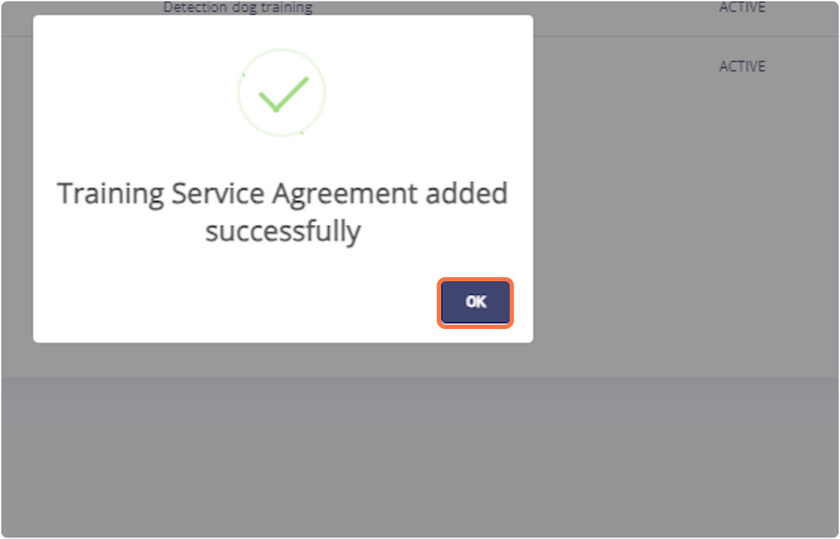 Click on OK: Complete the process.