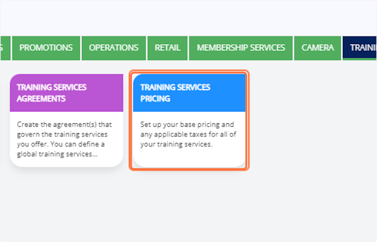 Click on Training Services Pricing: Navigate to the pricing section.