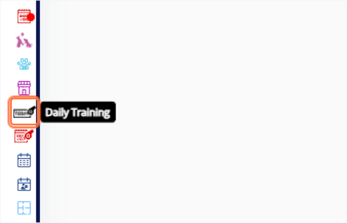Go to Daily Training: Navigate to the Daily Training menu.