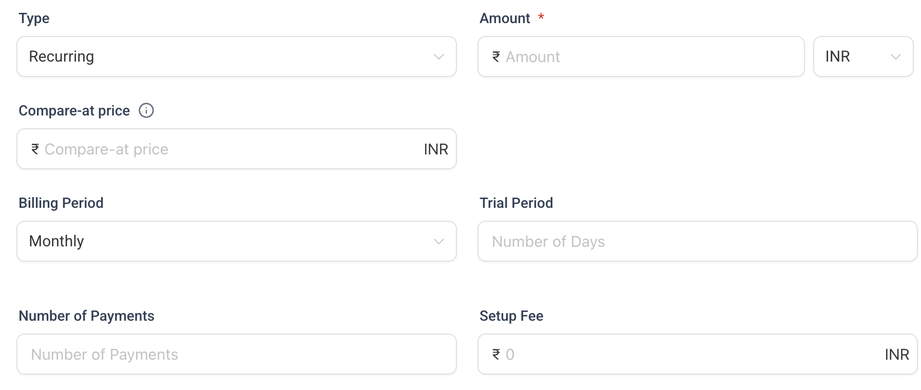 Recurring price type image