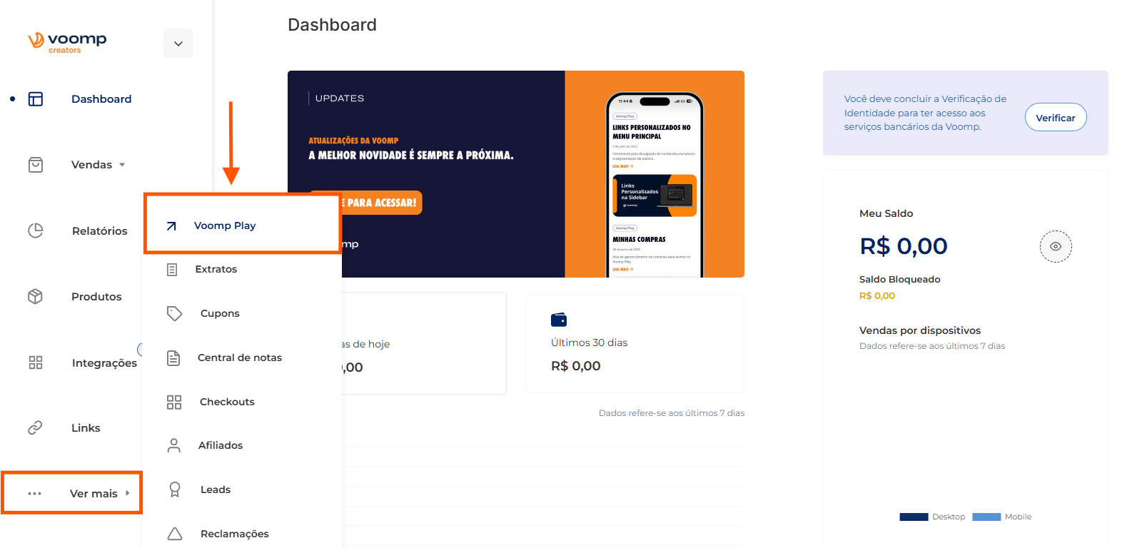 Acesso ao Voomp Play