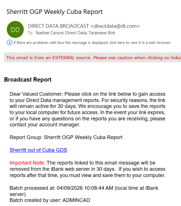 A screenshot of a email 
AI-generated content may be incorrect.