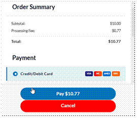 Order summary