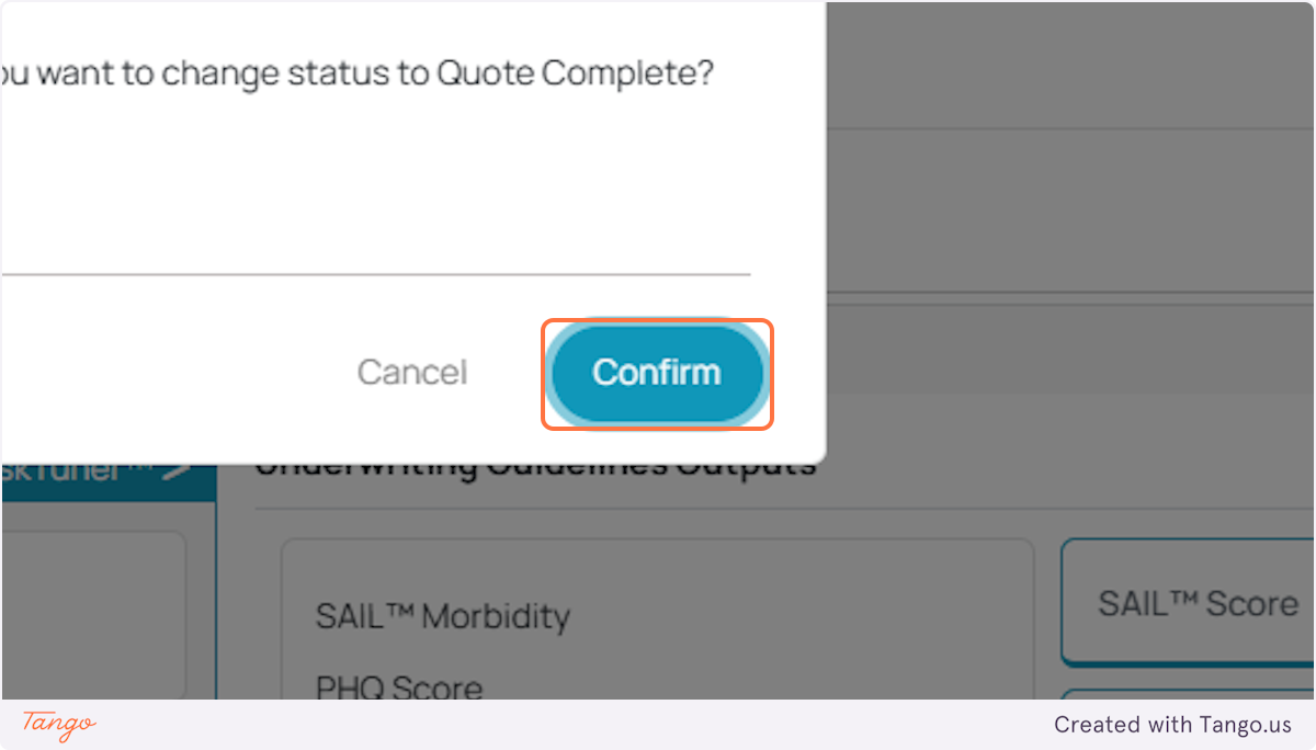 Click on Confirm