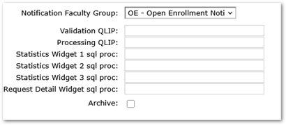 Notification Faculty Group