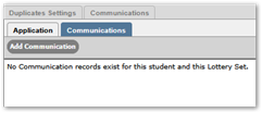 Add Communication records
