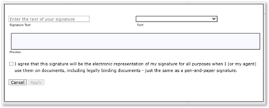 Sign option