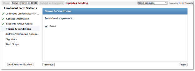 Terms & Conditions sample