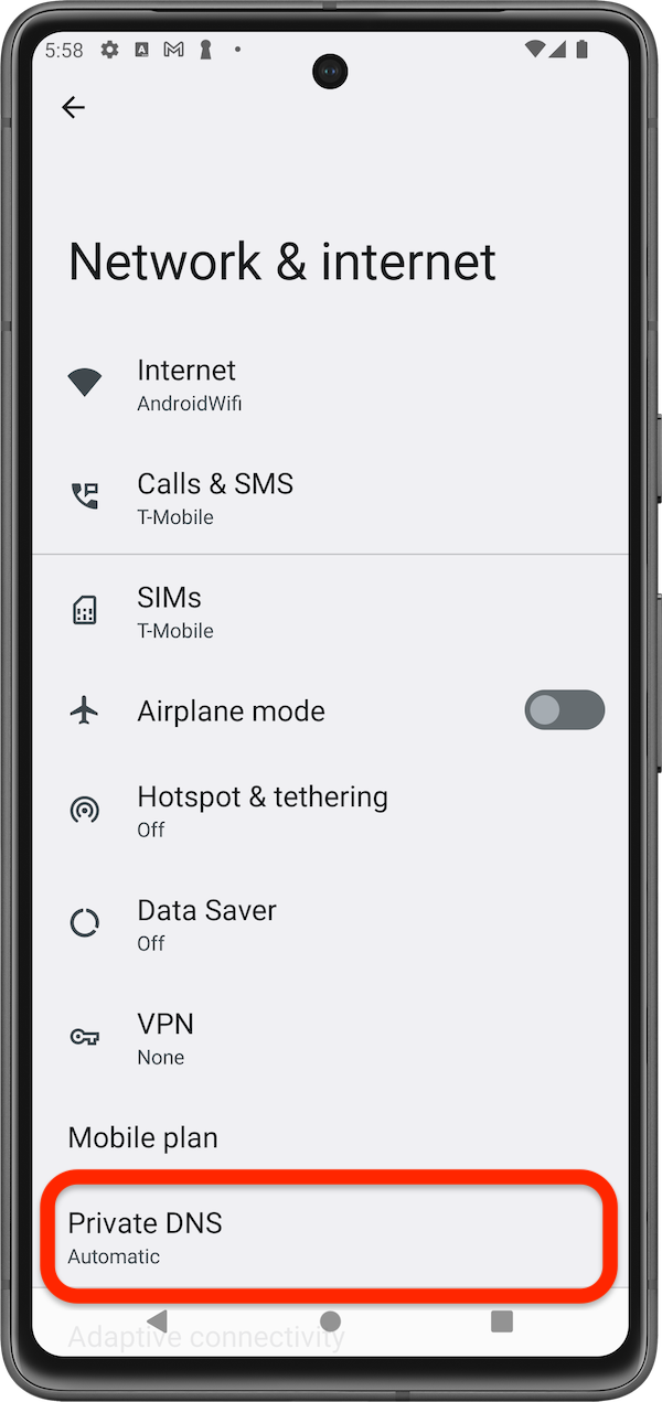 DNS privato - Come cambiare i DNS su Android 9 e versioni successive