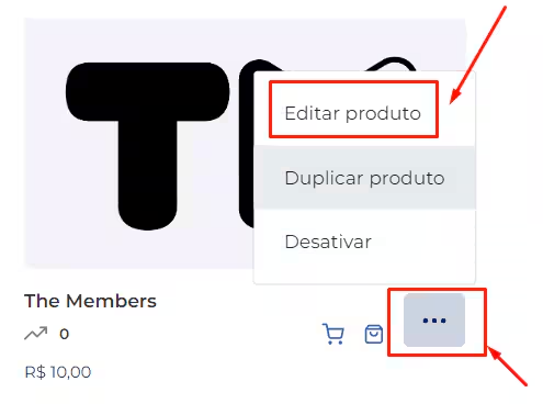 Editar produto