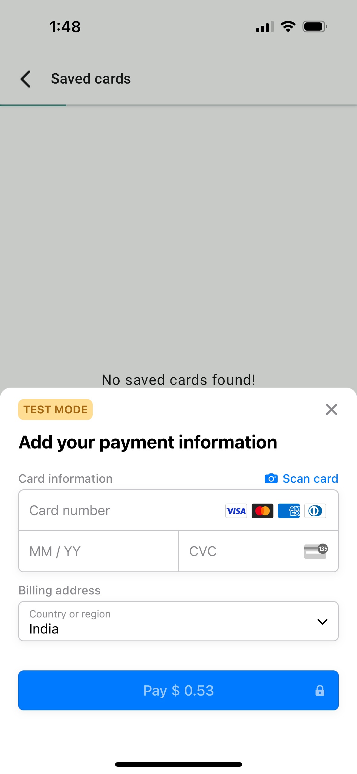 Card payment