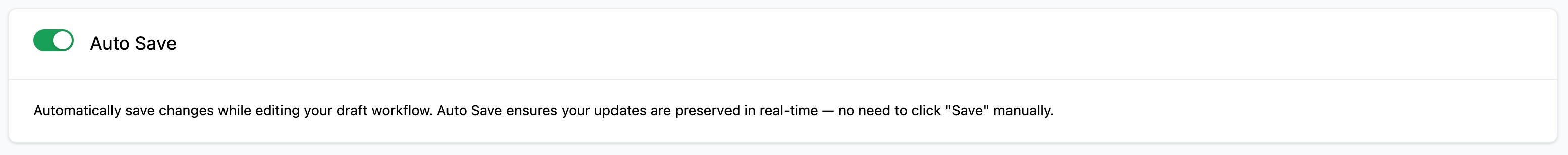 Global setting