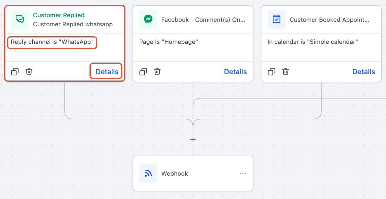 Trigger card narration