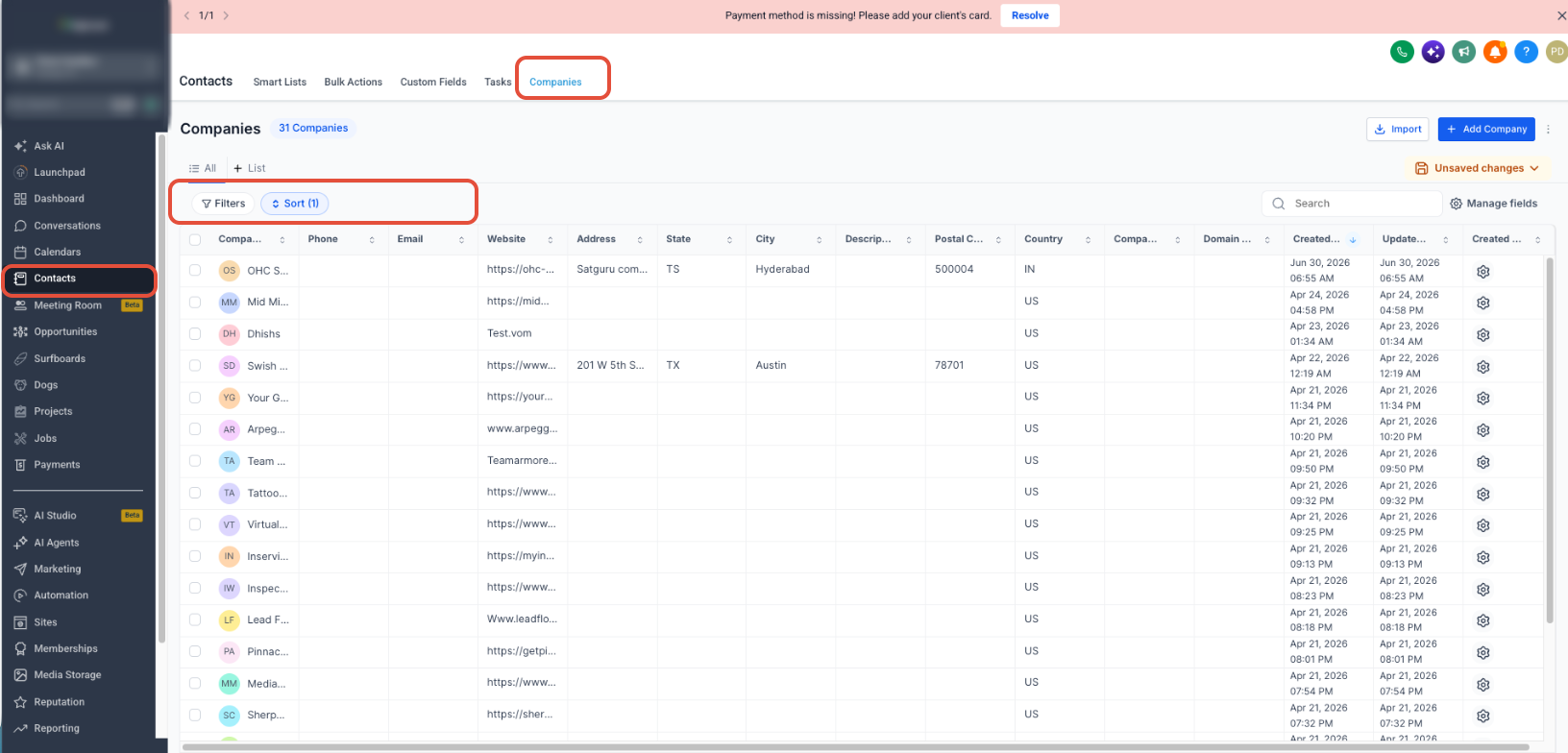 Custom Object list with multiple records selected and the Send email bulk action visible