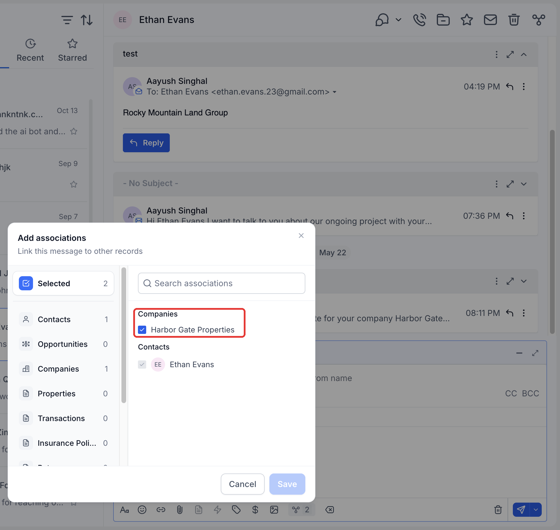 Step 5: Review or change the records before sending.
