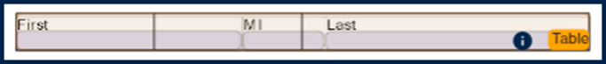 Screenshot showing where CL Online recognized a table, due to the author's formatting choices.  The content, however, is not a data table. 