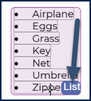 A list, properly identified as a list in CL Online. 