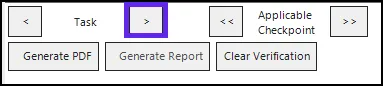 The Next Task button in CommonLook Office.