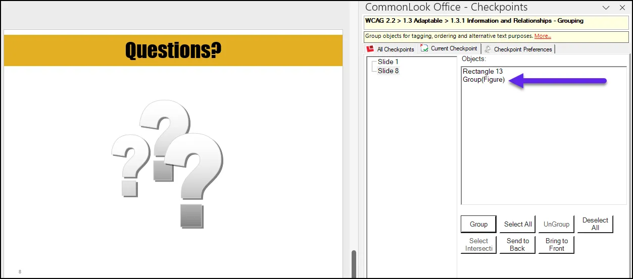 The grouped items now in a Group (Figure) object.