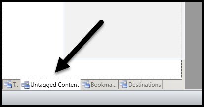 The Untagged Content tab is highlighted.  