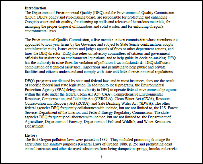 A screen shot of a page in a document as described in the preceding paragraph.  