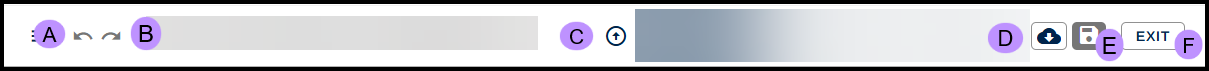 Screenshot of the toolbar in the web-based version of CommonLook PDF. 