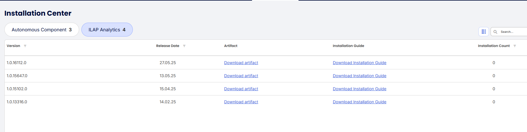 Installation Center Download