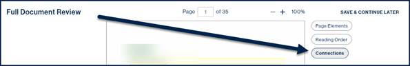 Screenshot of the CL Online interface.  The "Connections" button is highlighted. 