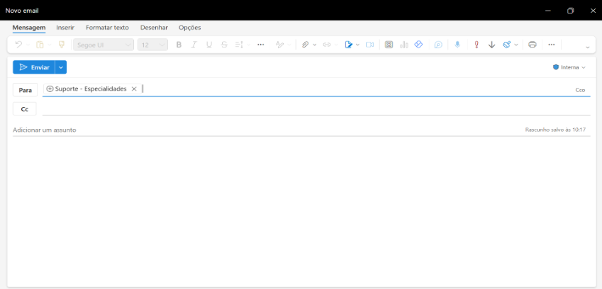 Interface gráfica do usuário, Texto, Aplicativo, Email 
O conteúdo gerado por IA pode estar incorreto.