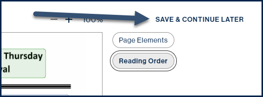 The "Save and Continue Later" button is highlighted.  