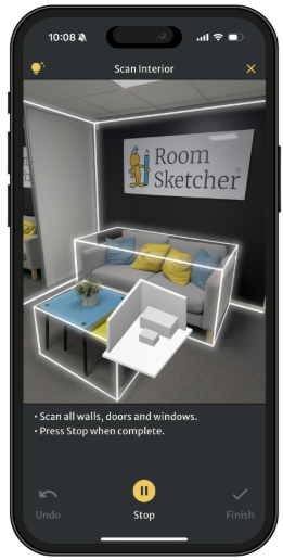 iphone with floorcapture scan