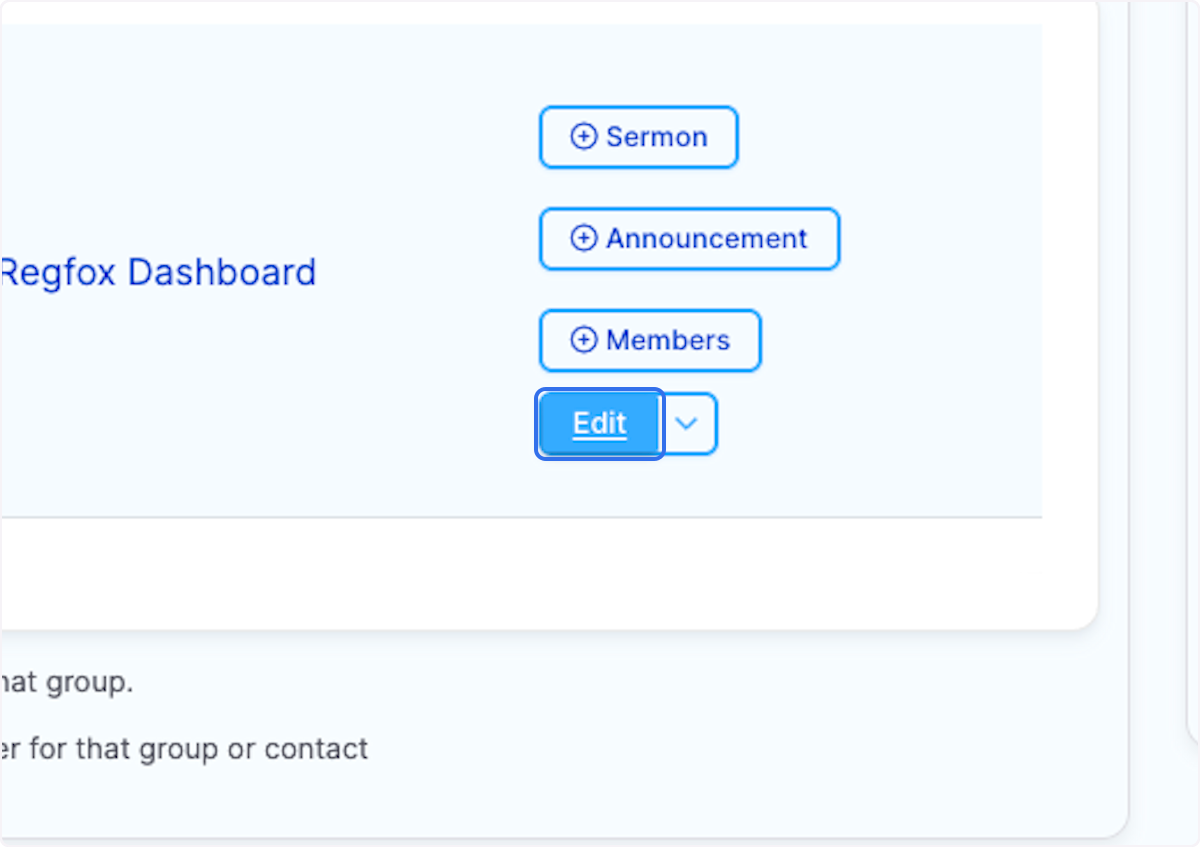 Click on Edit for your Feast Site