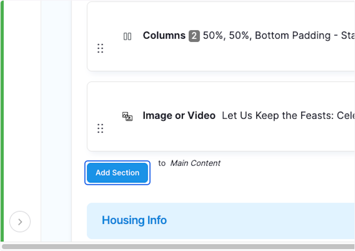 Click on Add Section