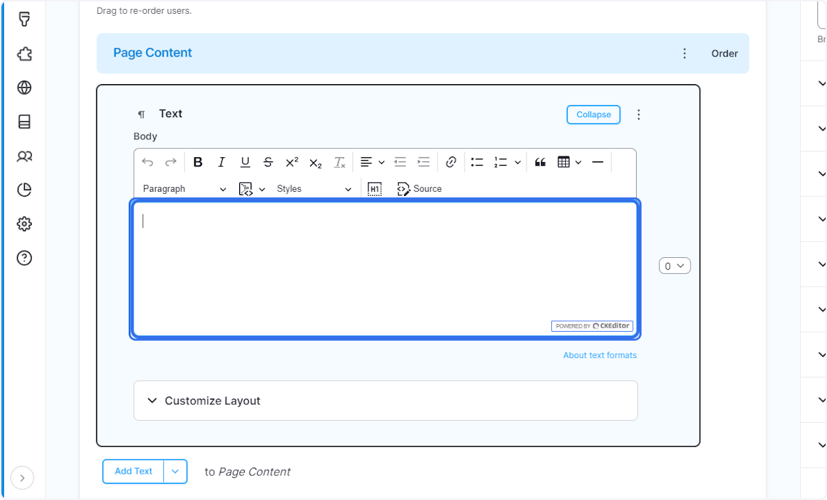 Add the main content of your article.
