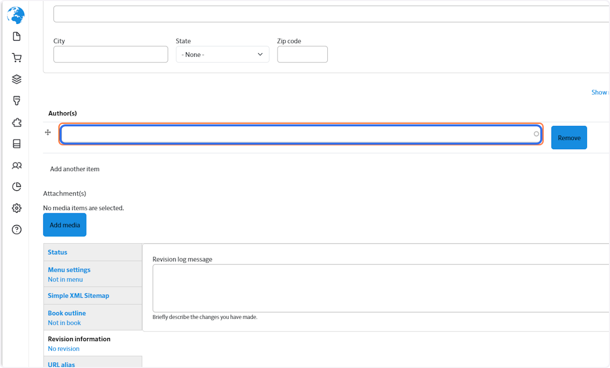 Add yourself as the Author of this announcement.