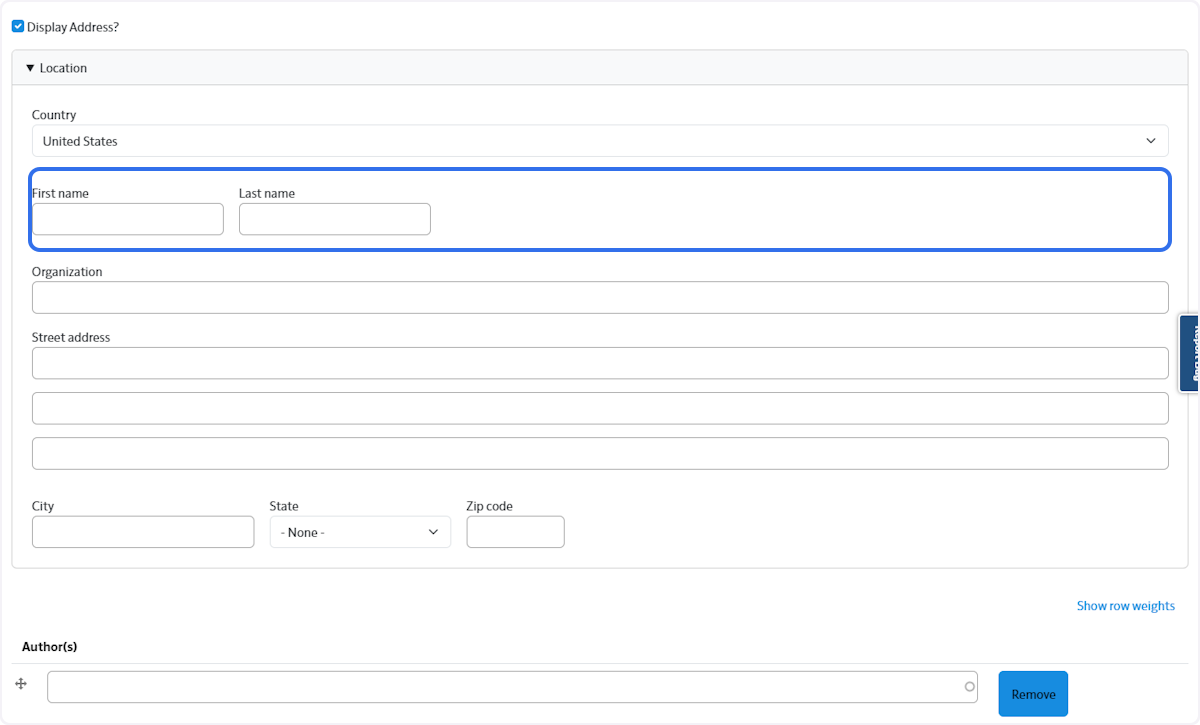 Add location information.