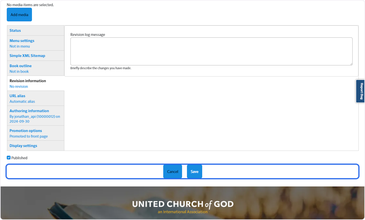 Make sure Published is checked so it will show up for members and Save!