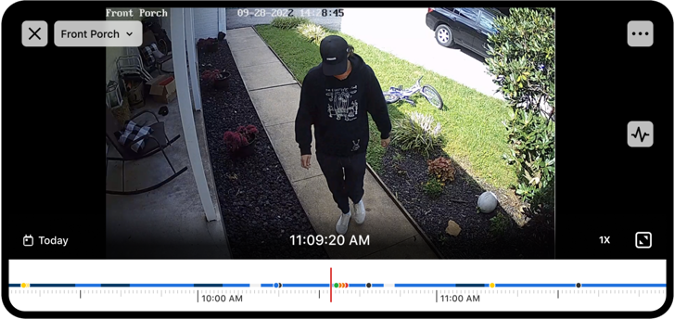 Continuous recording with smart view