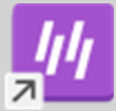 A purple square with white lines and a black arrow

Description automatically generated