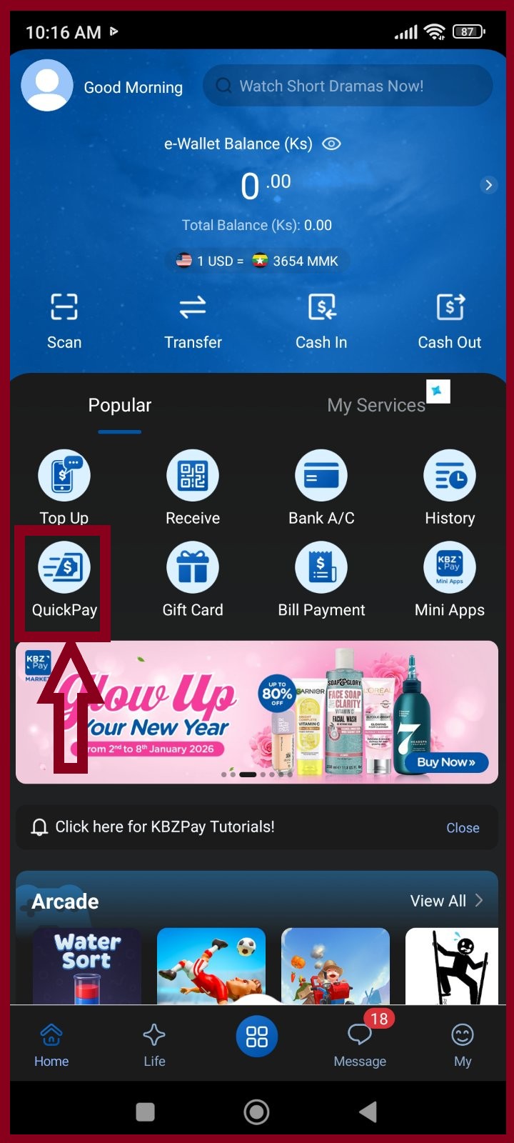 KBZPay QuickPay Search