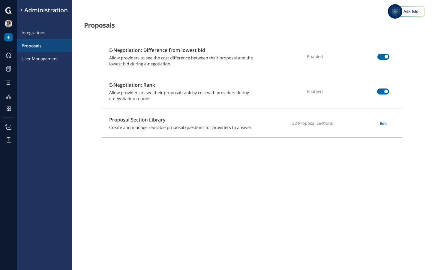 Proposal Administration