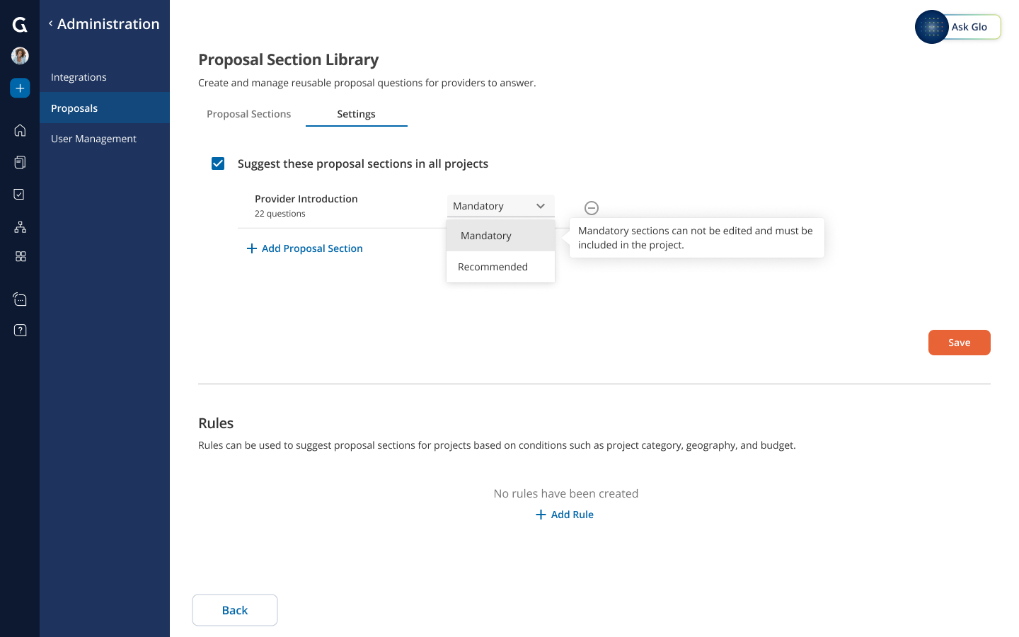 Mandatory or recommended