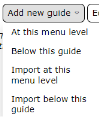 A screenshot of a menu 
Description automatically generated