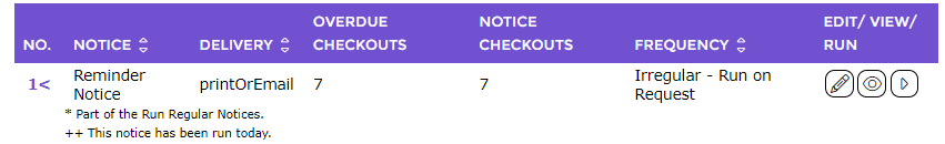 A purple and white sign

Description automatically generated