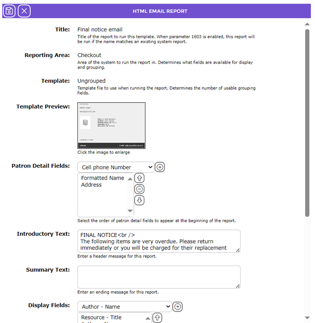 A screenshot of a email report

Description automatically generated