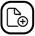 A black and white icon with a plus and a paper

Description automatically generated