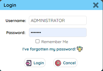 A screenshot of a login form

Description automatically generated