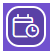A purple and white logo

Description automatically generated