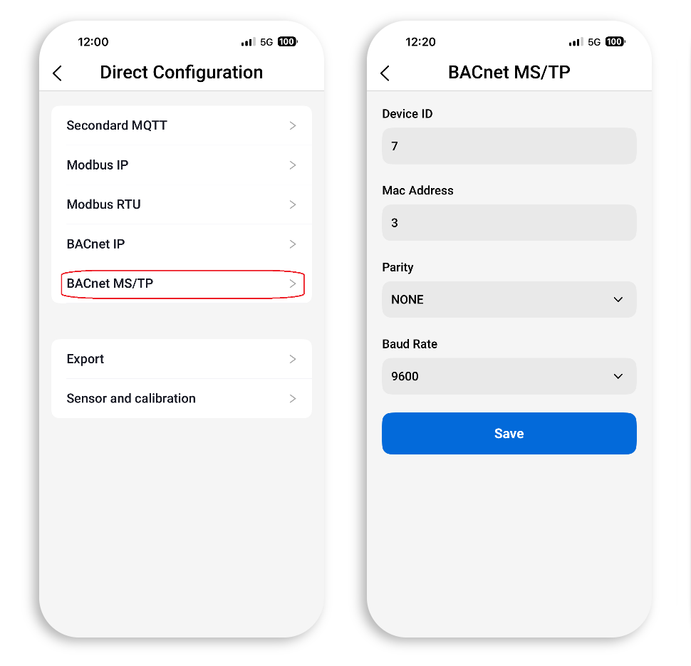 NanoDetect PRO BACnet parameters NanoDetect PRO BACnet parameters